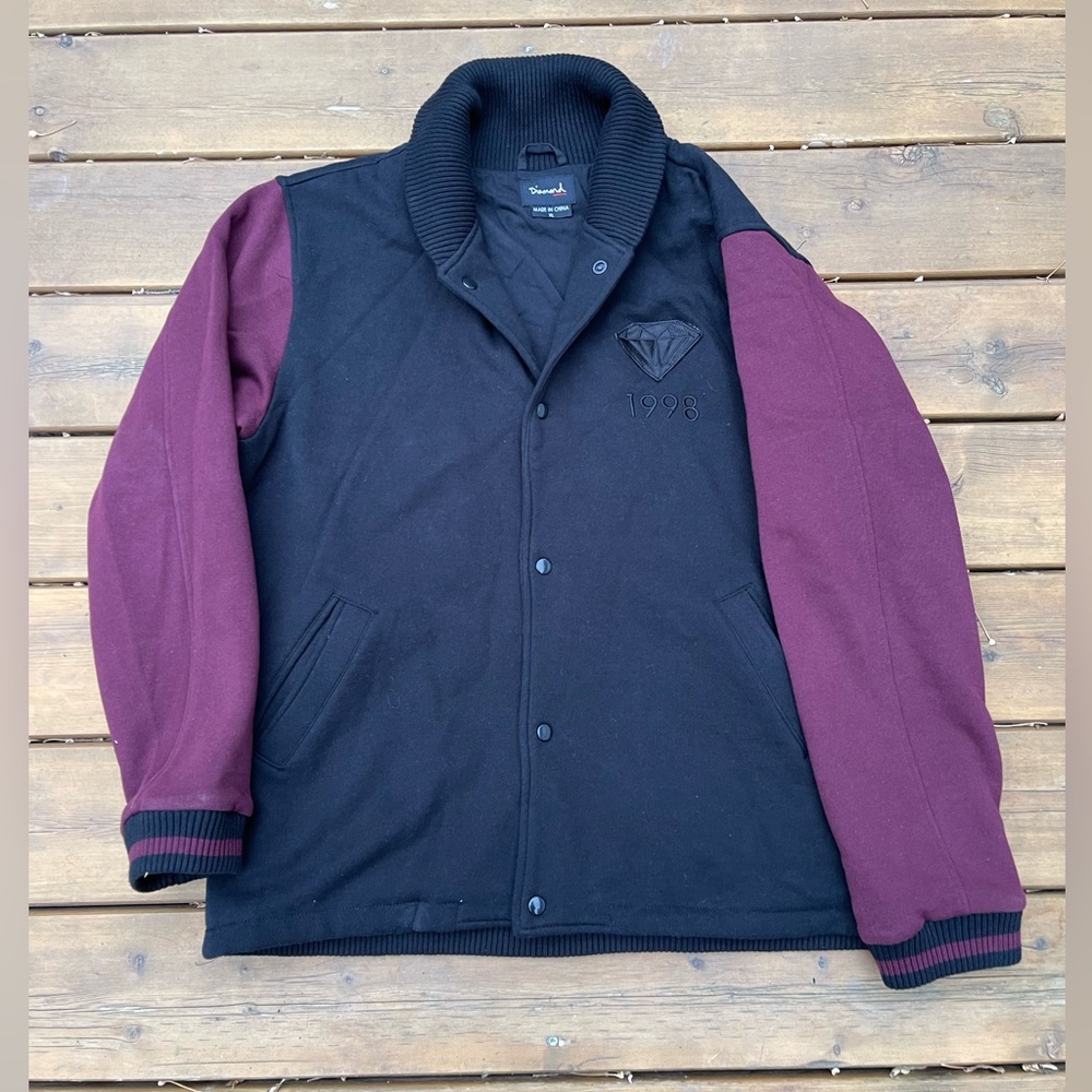Diamond supply co varsity jacket size xl